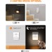 Domxty LED Night Light, [3 Lighting Modes] Plug in Dimmable Motion Sensor Night Light, Energy Saving Warm Yellow Nightlight for Bathroom, Bedroom, Hallway, Kitchen, Stairs [2 Pack] (Warm Yellow)