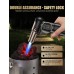 Domxty Torch Lighter Butane Refillable, Kitchen butane torch with [Adjustable Torch Nozzle & Flame], Cooking Blow Torch with Safety Lock for Grill, Creme Brulee, Camping, BBQ - Butane Gas Not Included