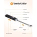 Domxty Electric Lighter with [LED Flashlight], USB Rechargeable Candle Lighters with Safety Lock, [Bendable Neck] Arc Plasma Long Lighter for Grill Camping BBQ Stove Outdoor, [Long Life Battery]